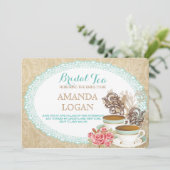 ブライダルシャワーティーパーティの招待状 招待状 (スタンド正面)