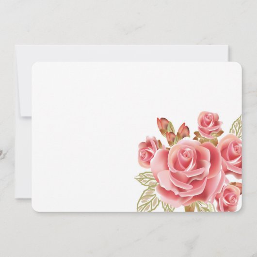 ブライダルシャワーティーパーティの招待状 招待状 (裏面)