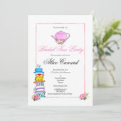 ブライダルシャワーティーパーティの招待状 招待状 (スタンド正面)
