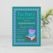 ブライダルシャワーティーパーティの招待状 招待状 (スタンド正面)