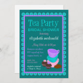 ブライダルシャワーティーパーティの招待状 招待状 (正面/裏面)