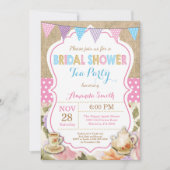 ブライダルシャワーティーパーティの招待状 招待状 (正面)
