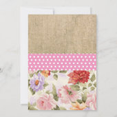 ブライダルシャワーティーパーティの招待状 招待状 (裏面)