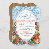 ブライダルシャワーティーパーティの招待状 招待状 (正面/裏面)