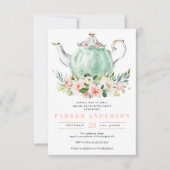 ブライダルシャワーティーパーティの招待状 招待状 (正面)