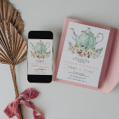 ブライダルシャワーティーパーティの招待状 招待状