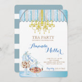 ブライダルシャワーティーパーティの招待状 招待状 (正面/裏面)