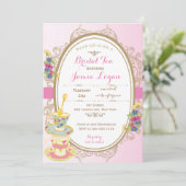 ブライダルシャワーティーパーティの招待状 招待状 (スタンド正面)
