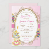 ブライダルシャワーティーパーティの招待状 招待状 (正面/裏面)