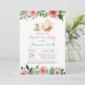 ブライダルシャワーティーパーティの招待状 招待状 (スタンド正面)
