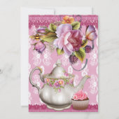 ブライダルシャワーティーパーティの招待状 招待状 (裏面)