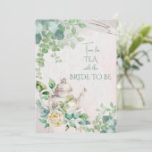 ブライダルシャワーティーパーティの招待状 案内状 (スタンド正面)