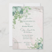 ブライダルシャワーティーパーティの招待状 案内状 (裏面)