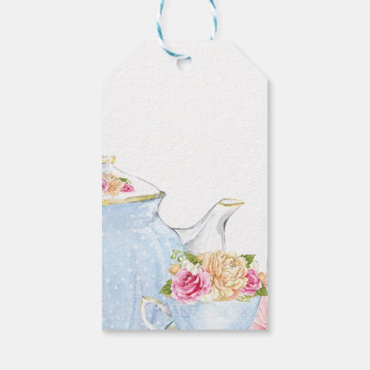 ブライダルシャワーティーパーティーありがとう ギフトタグ (裏面)