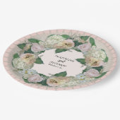 ブライダルシャワーティーパーティーかわいらしフラワーレースドイリー ペーパープレート (アングル)