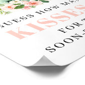 ブライダルシャワーティーパーティーのお気に入りサイン ポスター (角)