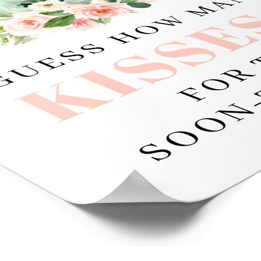 ブライダルシャワーティーパーティーのお気に入りサイン ポスター (角)