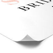 ブライダルシャワーティーパーティーウェルカムポスター ポスター (角)