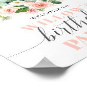 ブライダルシャワーティーパーティーウェルカムポスター ポスター (角)