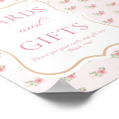 ブライダルシャワーティーパーティーカードとギフト ポスター (角)