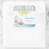 ブライダルシャワーティーパーティーシール スクエアシール (バッグ)