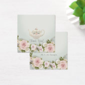 ブライダルシャワーティーパーティーセージピンクローゼギフトラベル (デスク)