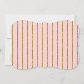 ブライダルシャワーティーパーティーティーカップ金ゴールドモダングリッター 招待状 (裏面)