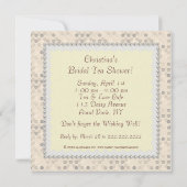 ブライダルシャワーティーパーティーデザーツスクエア招待状 招待状 (裏面)