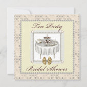 ブライダルシャワーティーパーティーデザーツスクエア招待状 招待状 (正面)