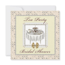 ブライダルシャワーティーパーティーデザーツスクエア招待状