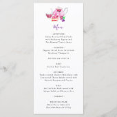 ブライダルシャワーティーパーティーパープルティーポットメニュー メニュー (正面)