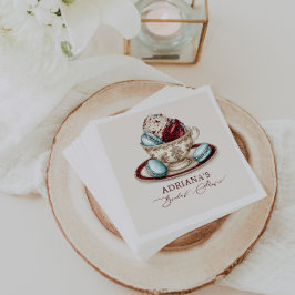 ブライダルシャワーティーパーティーマカロン スタンダードランチョンナプキン