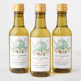 ブライダルシャワーティーパーティーミニワインラベル ワインラベル