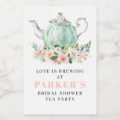 ブライダルシャワーティーパーティーミニワインラベル ワインラベル (シングルラベル)