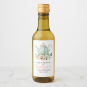 ブライダルシャワーティーパーティーミニワインラベル ワインラベル (正面)