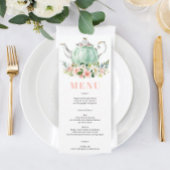 ブライダルシャワーティーパーティーメニュー招待状 招待状