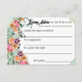 ブライダルシャワーティーパーティー愛アドバイス エンクロージャーカード (正面)