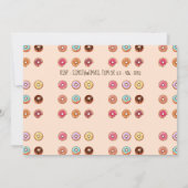 ブライダルシャワーティーパーティー招待状かわいいケーキティーカップ 招待状 (裏面)