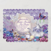 ブライダルシャワーティーパーティー 招待状 (正面/裏面)