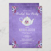 ブライダルシャワーティーパーティー 招待状 (正面/裏面)