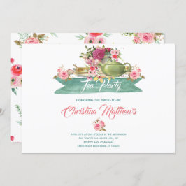 ブライダルシャワーティーパーティー 招待状