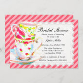 ブライダルシャワーティーパーティー 招待状 (正面/裏面)