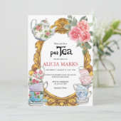 ブライダルシャワーティーパーティー 招待状 (スタンド正面)