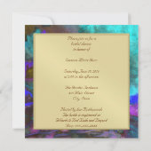 ブライダルシャワーティール(緑がかった色)フュージョン2結婚式招待状 招待状 (裏面)