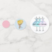 ブライダルシャワーテーブル紙吹雪 コンフェッティ (裏面)