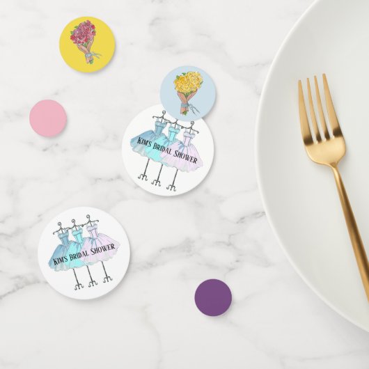 ブライダルシャワーテーブル紙吹雪 コンフェッティ (グループ)