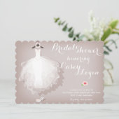 ブライダルシャワードレス招待状 招待状 (スタンド正面)