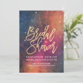 ブライダルシャワーナイトスタースカイ銀河系星座 招待状 (スタンド正面)