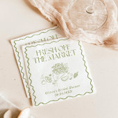 ブライダルシャワーナプキンスが市場から出る スタンダードカクテルナプキン