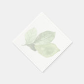 ブライダルシャワーナプキン |グリーンリーフ スタンダードカクテルナプキン (角)